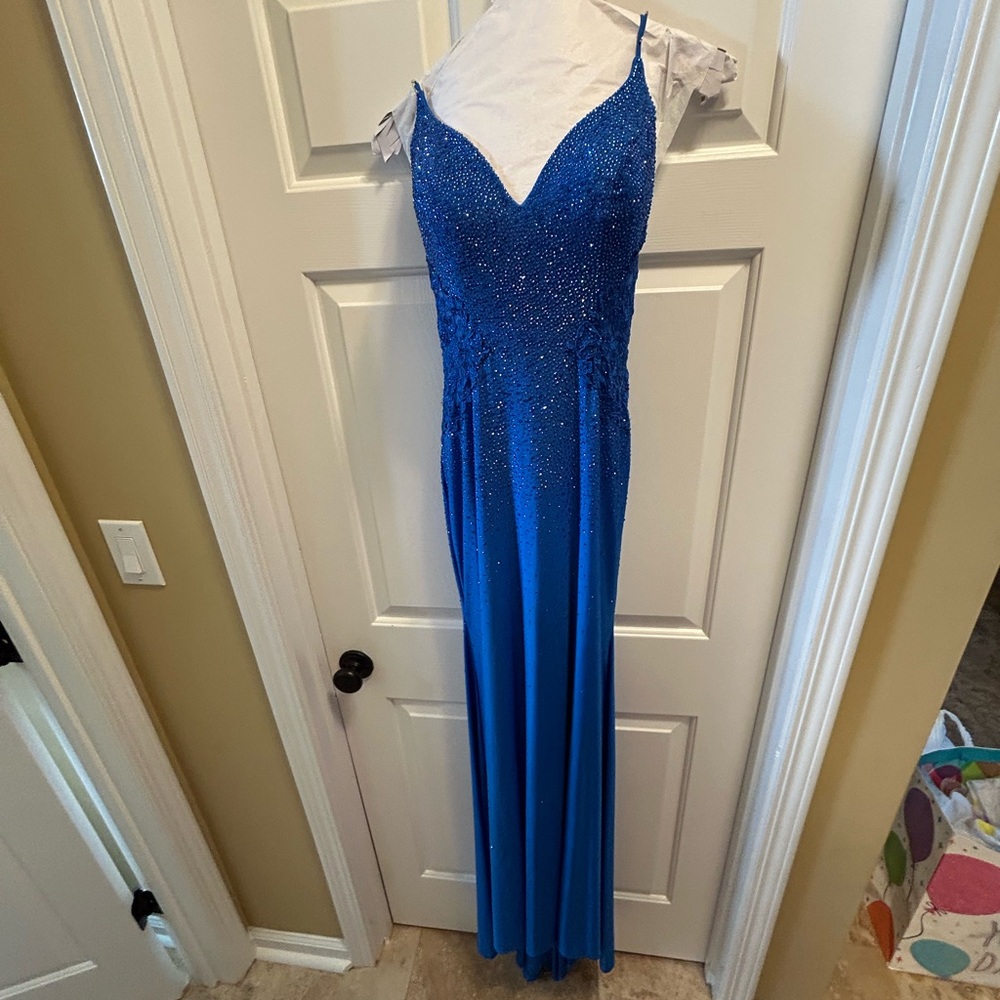 Blue prom dress